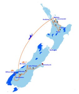 'heart to heart' tour suggested itinerary map
