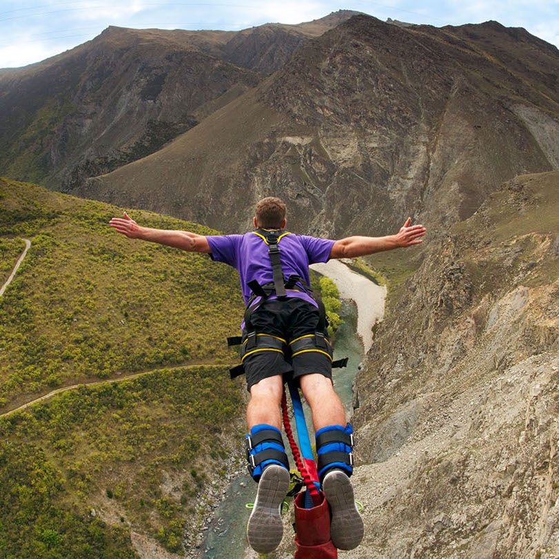 Bungee Jumping, Queenstown - A visit to Queenstown just wouldn't be complete without a visit to the World Home of Bungy. Fly high above Queenstown at one of the most epic jump sites in the world.